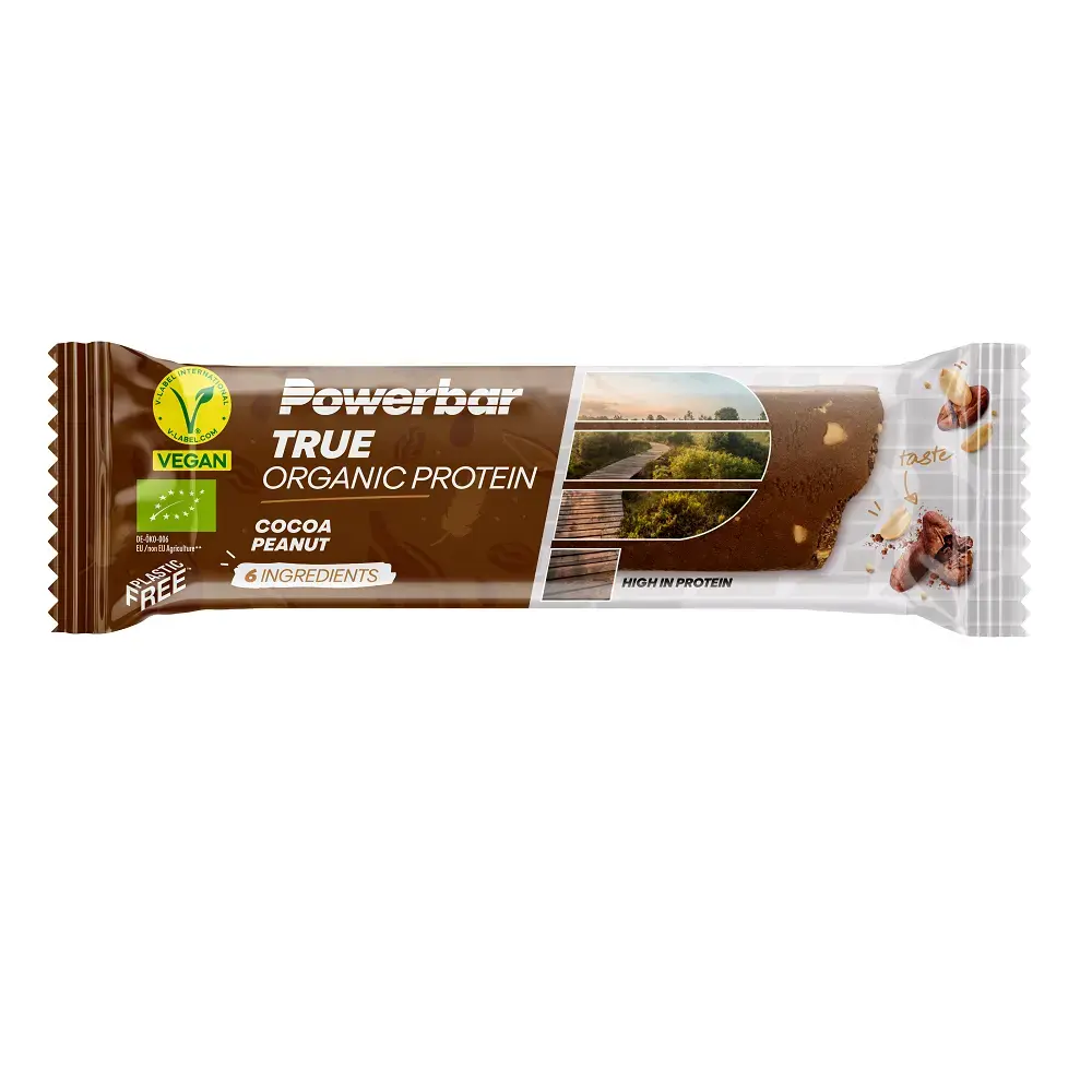 PowerBar True Organic Protein Sportrepen Cocoa Peanut 16 Stuks