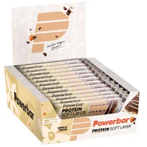 PowerBar Protein Soft Layer Sportrepen Vanilla Toffee 12 Stuks