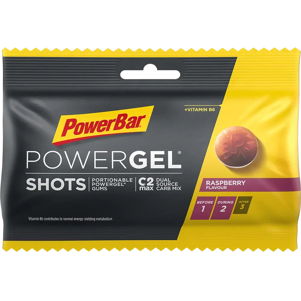 PowerBar PowerGel Shots Framboos 24 stuks