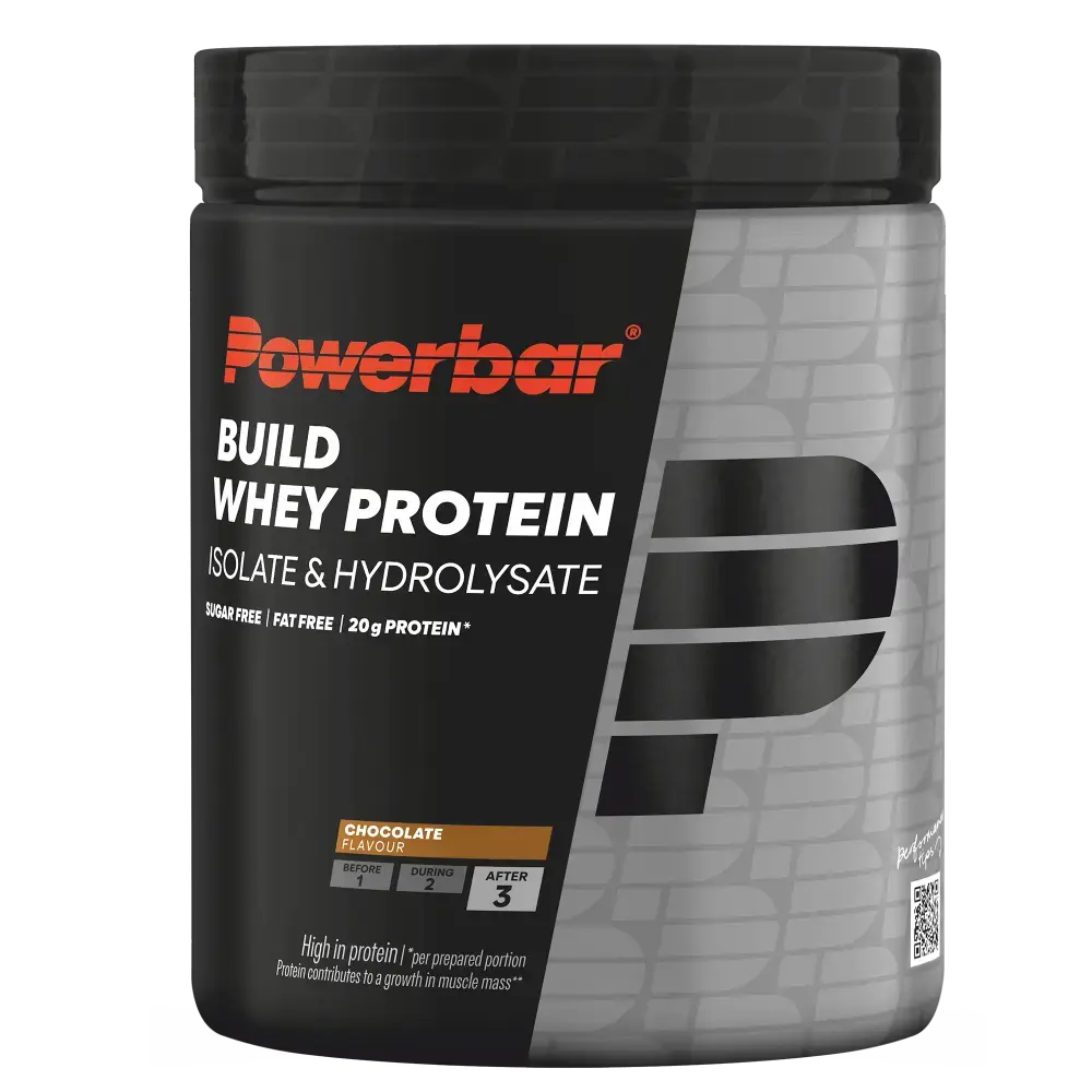 PowerBar Build Whey Protein Isolate en Hydroisolate Poeder Chocolate 550g