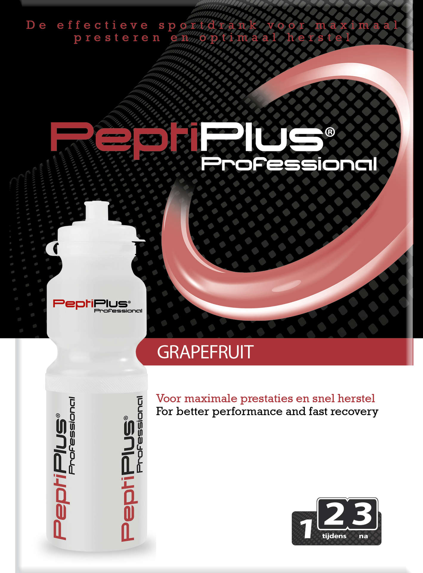 PeptiPlus Sportdrank Grapefruit 500ml