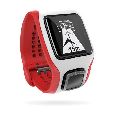 TomTom Multi-Sport Cardio HRM GPS-sporthorloge Wit/Rood