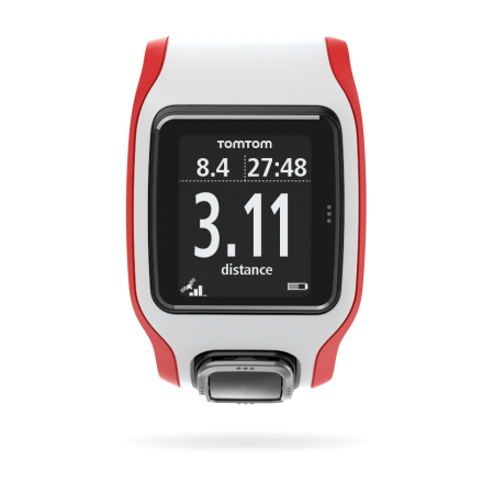 TomTom Runner Cardio GPS-sporthorloge Wit/Rood