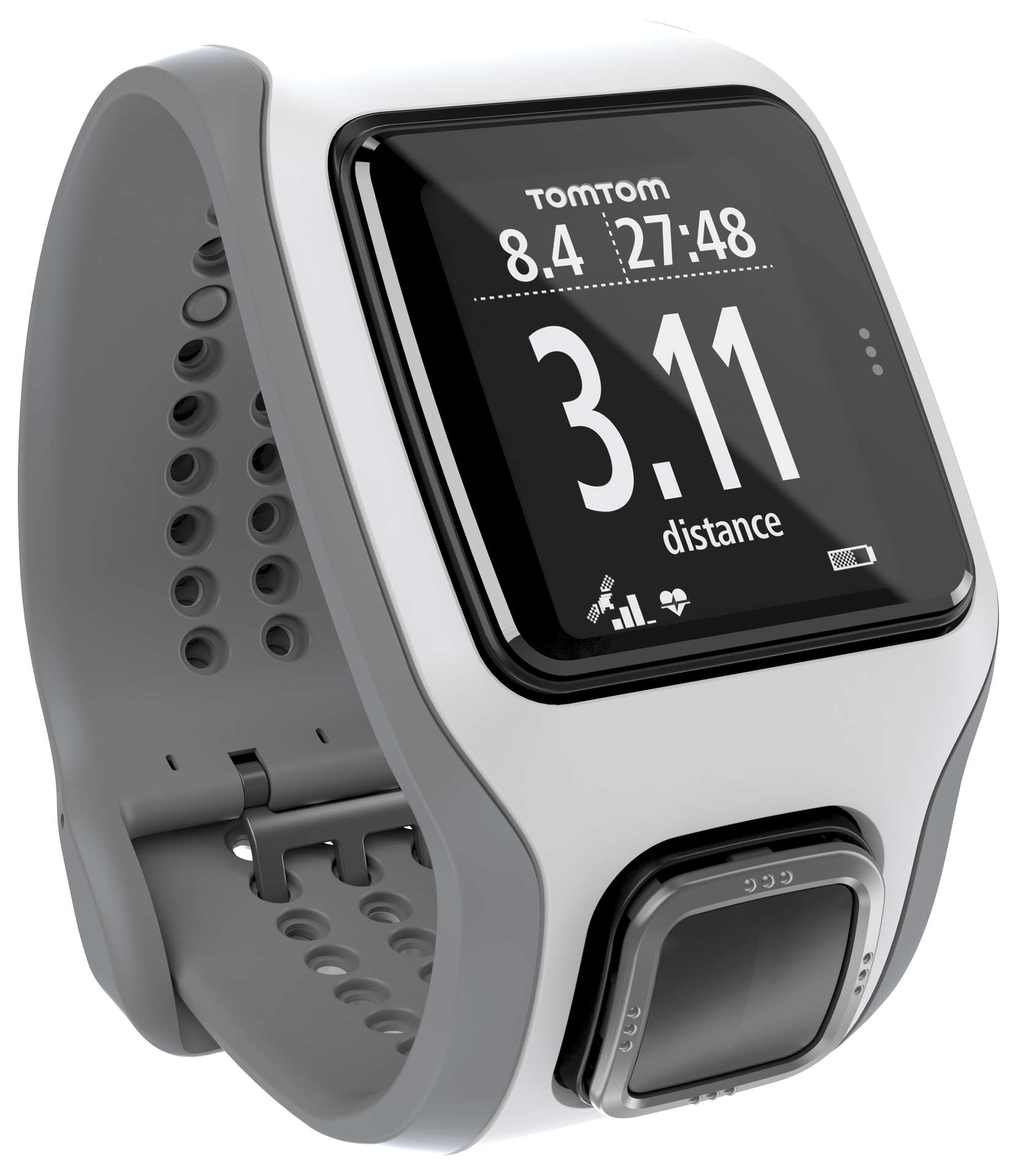 TomTom Runner Cardio GPS-sporthorloge Wit/Grijs