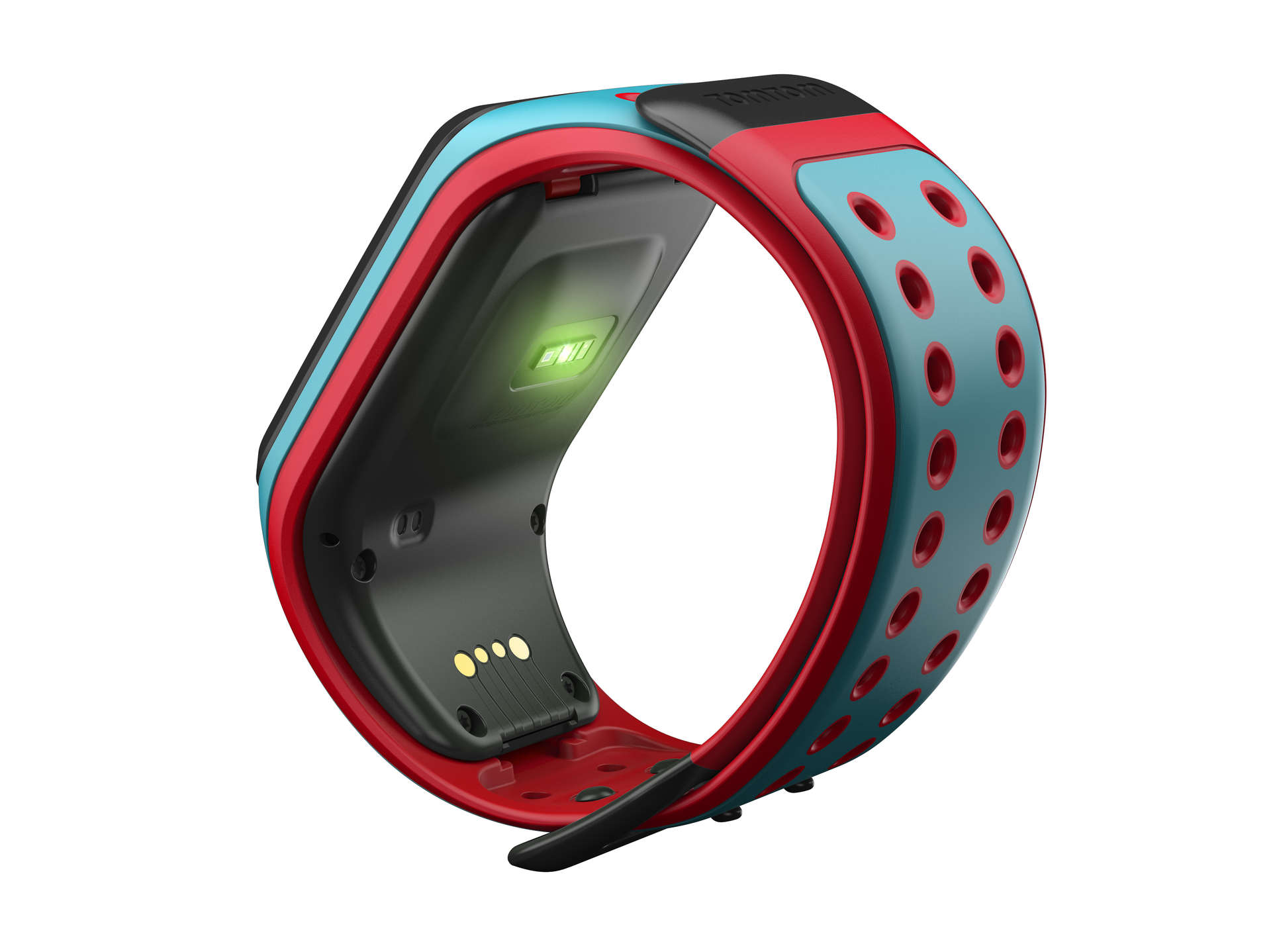 TomTom Runner 2 Cardio + Music GPS-horloge Blauw/ Rood 