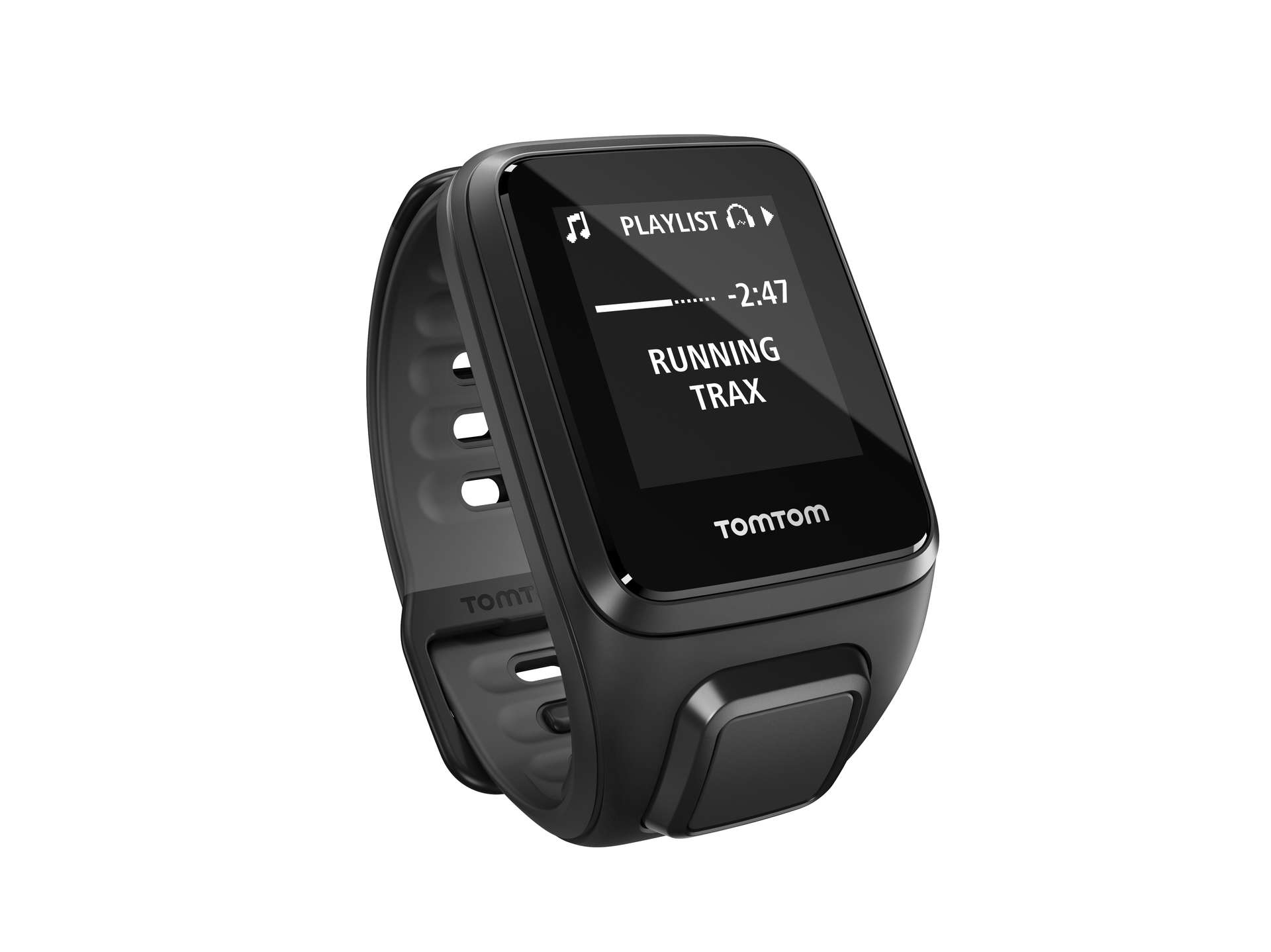 TomTom Runner 2 Cardio + Music GPS-horloge Zwart/Grijs