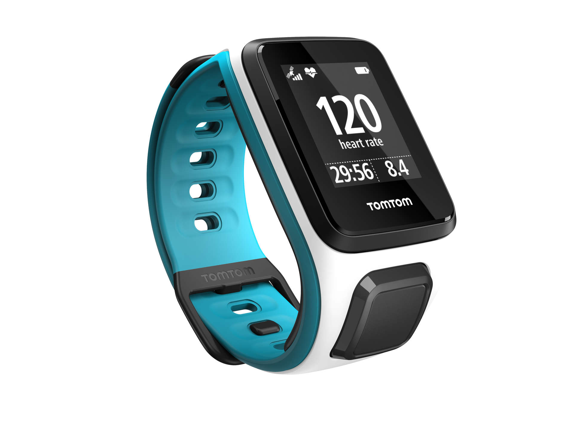 TomTom Runner 2 Cardio GPS horloge Wit Blauw koop je bij Futurumshop