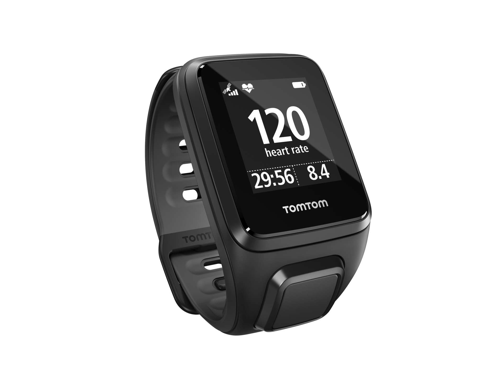 TomTom Runner 2 Cardio GPS-horloge Zwart/Grijs