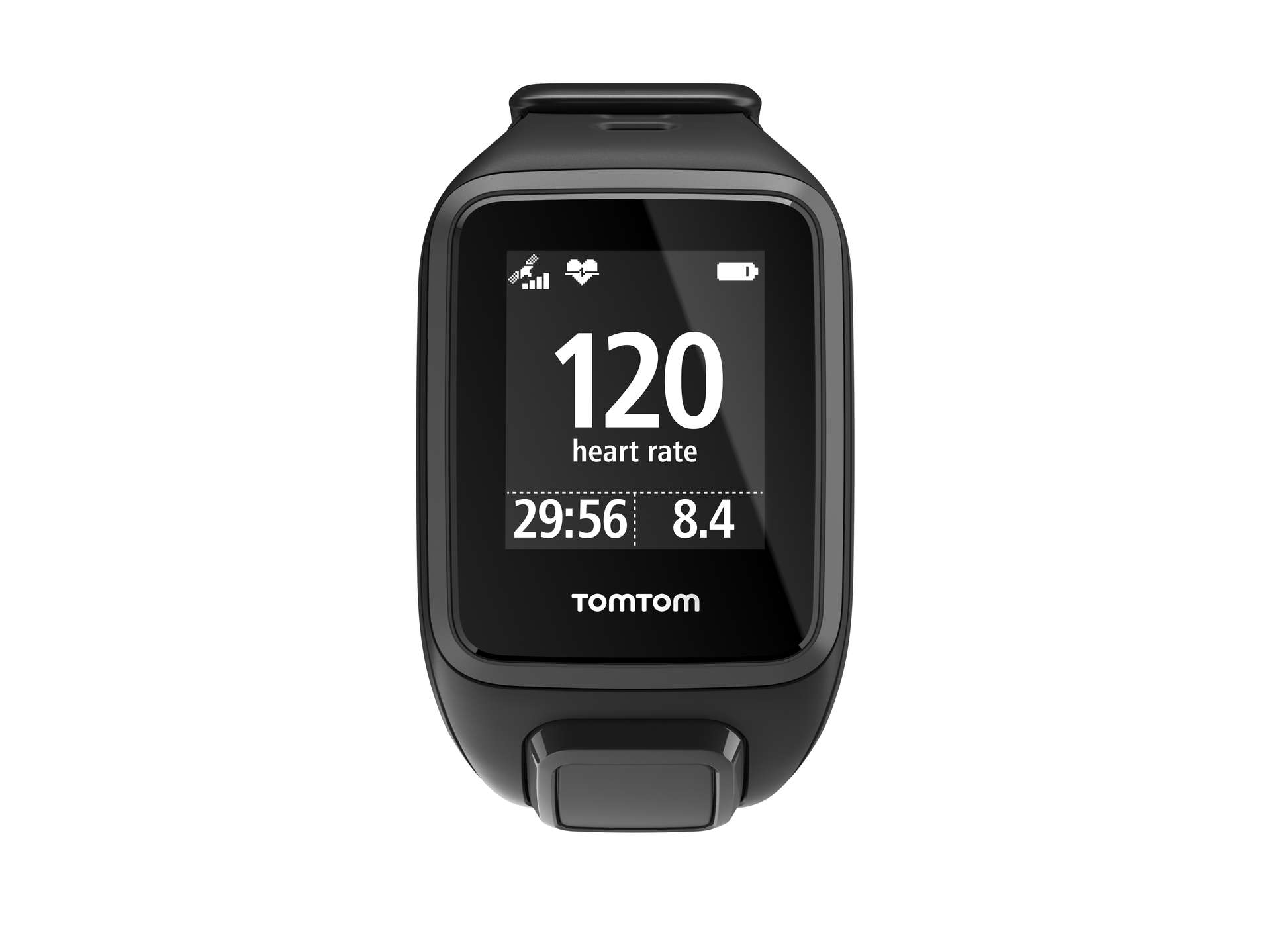 TomTom Runner 2 Cardio GPS-horloge Zwart/Grijs