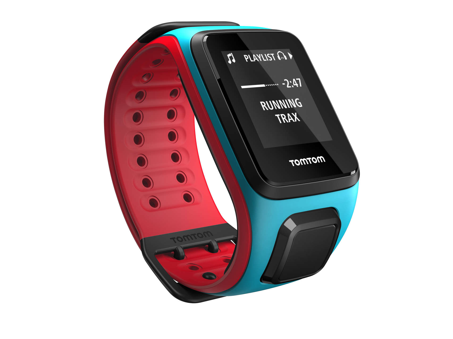 TomTom Runner 2 Music GPS horloge Blauw Rood koop je bij Futurumshop
