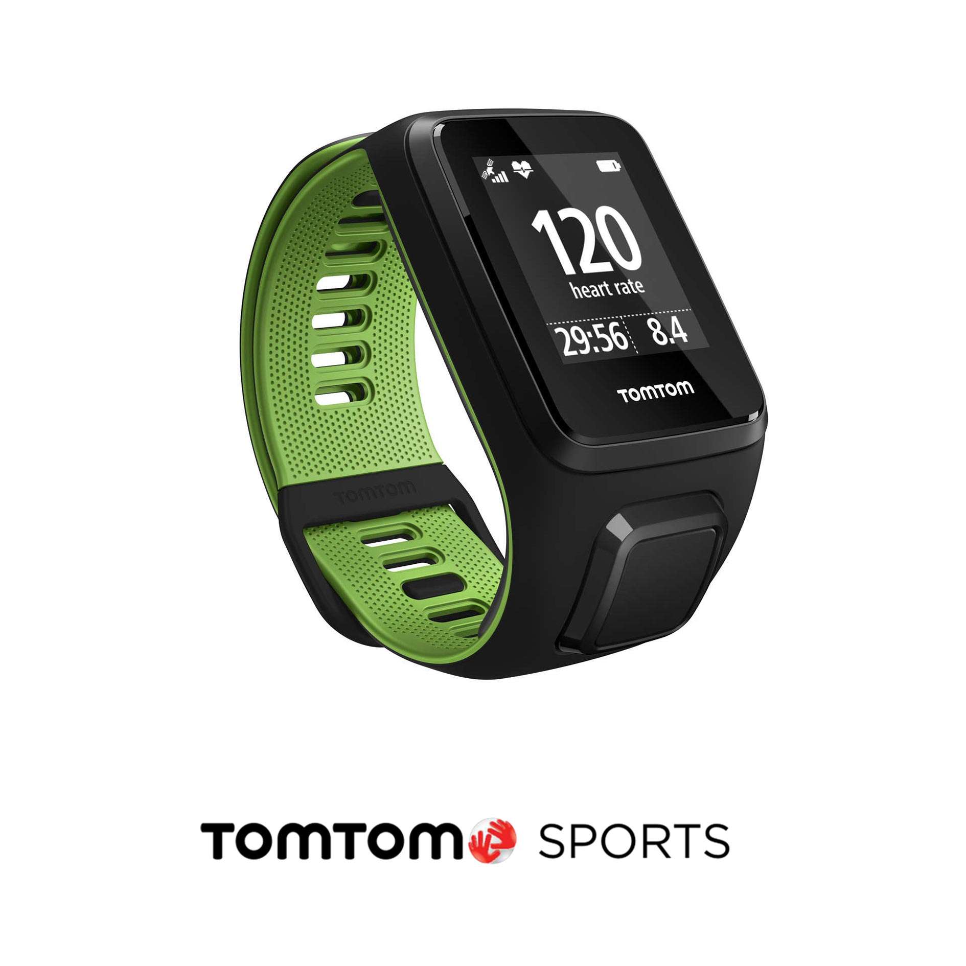 TomTom Runner 3 Cardio Small GPS-horloge Zwart/Groen