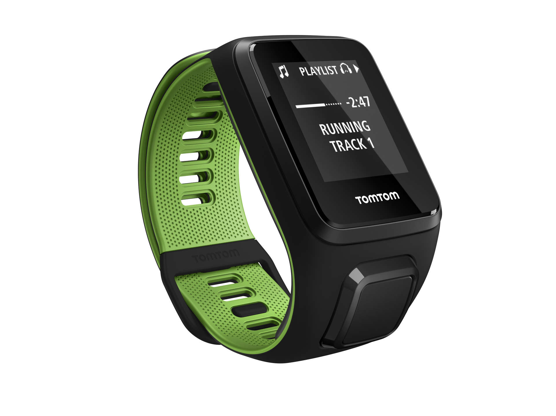 TomTom Runner 3 Cardio + Music Large GPS-horloge Zwart/Groen