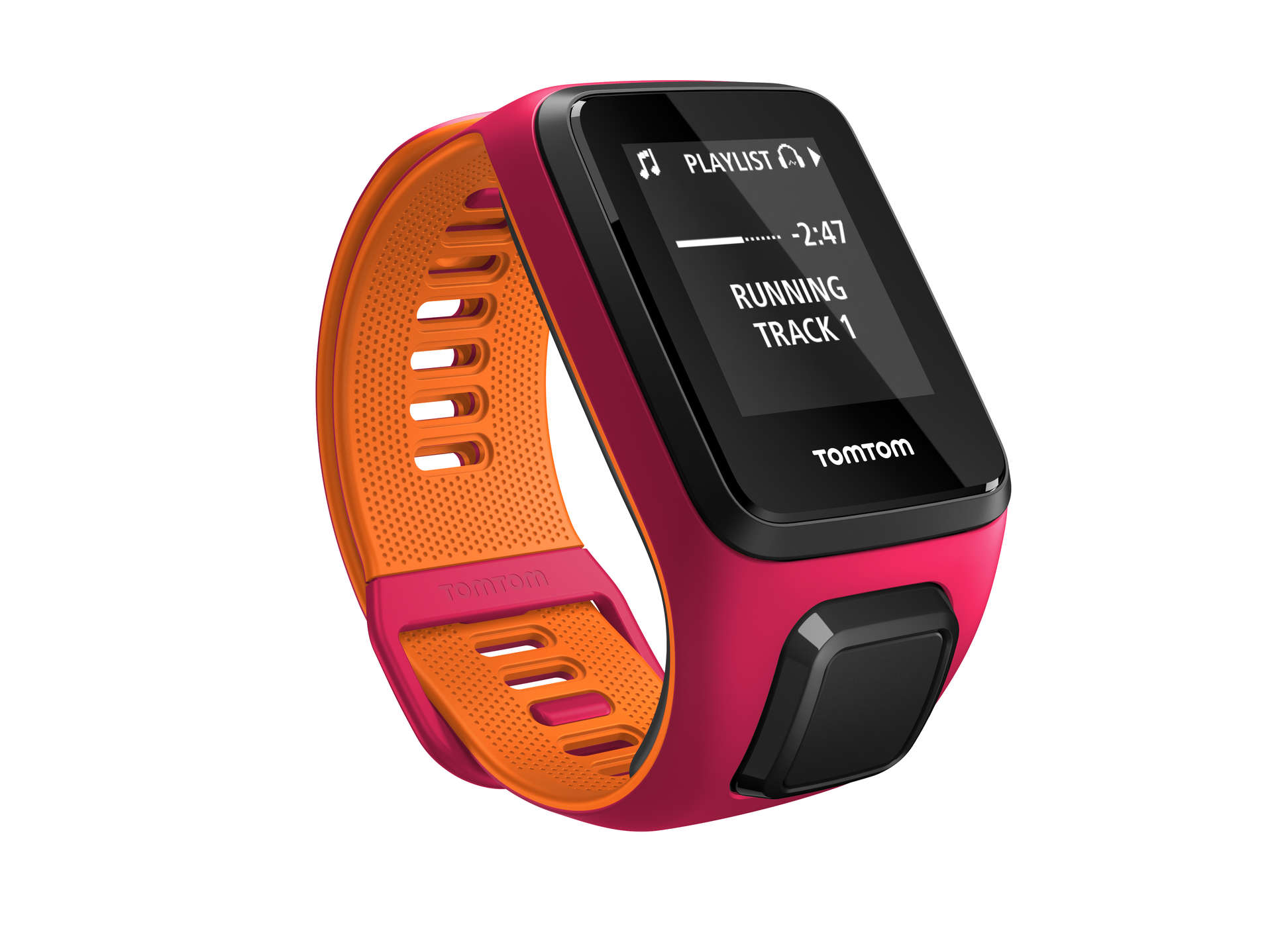 TomTom Runner 3 Cardio + Music Small GPS-horloge Roze/Oranje