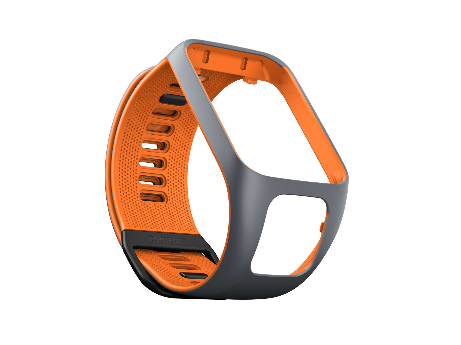 Gemengd woonadres bord TomTom Runner 2/3 Horlogebandje Grijs/Oranje (Large) koop je bij  Futurumshop.nl