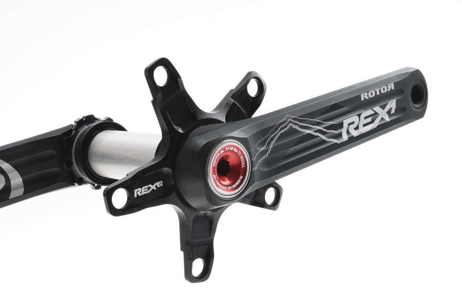 Rotor Rex 1.2 XC2 BCD110/60 x 5 MTB Crankset Zwart