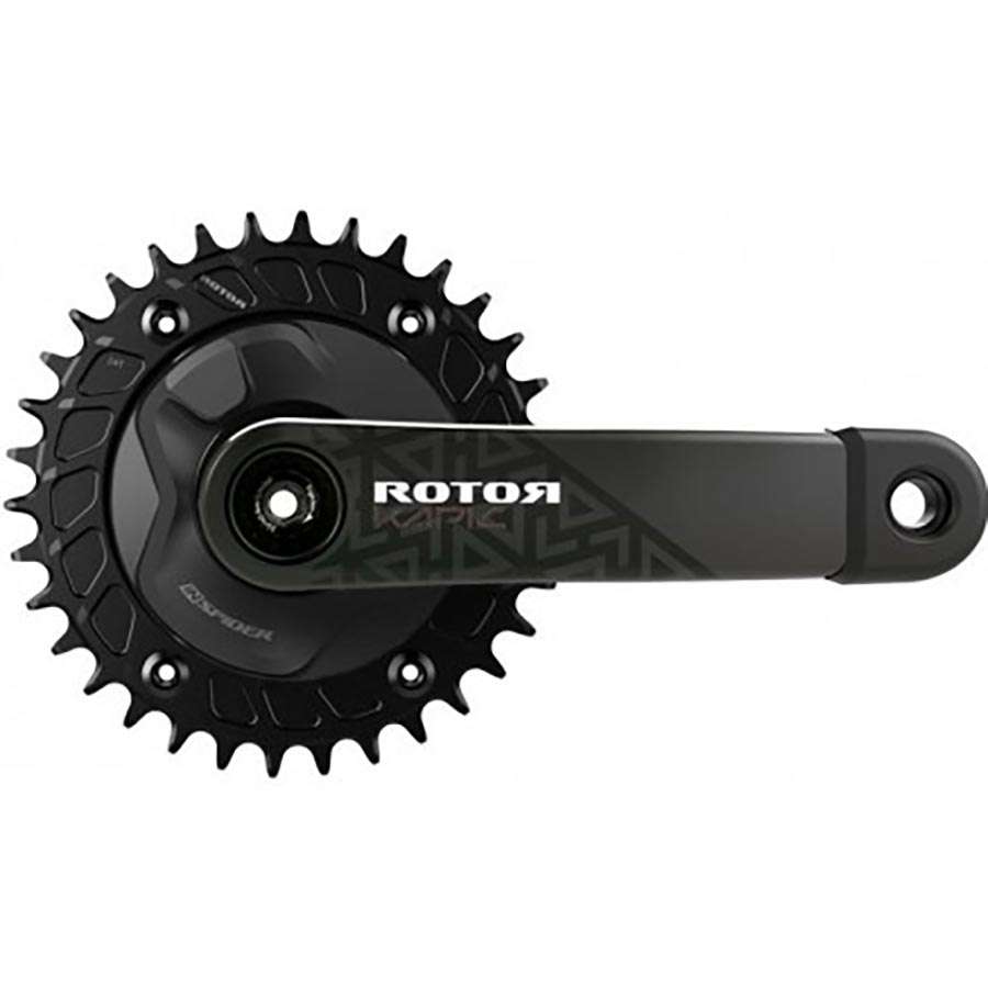 Rotor INSPIDER Kapic Carbon Oval Vermogensmeter MTB Crankset 175 mm
