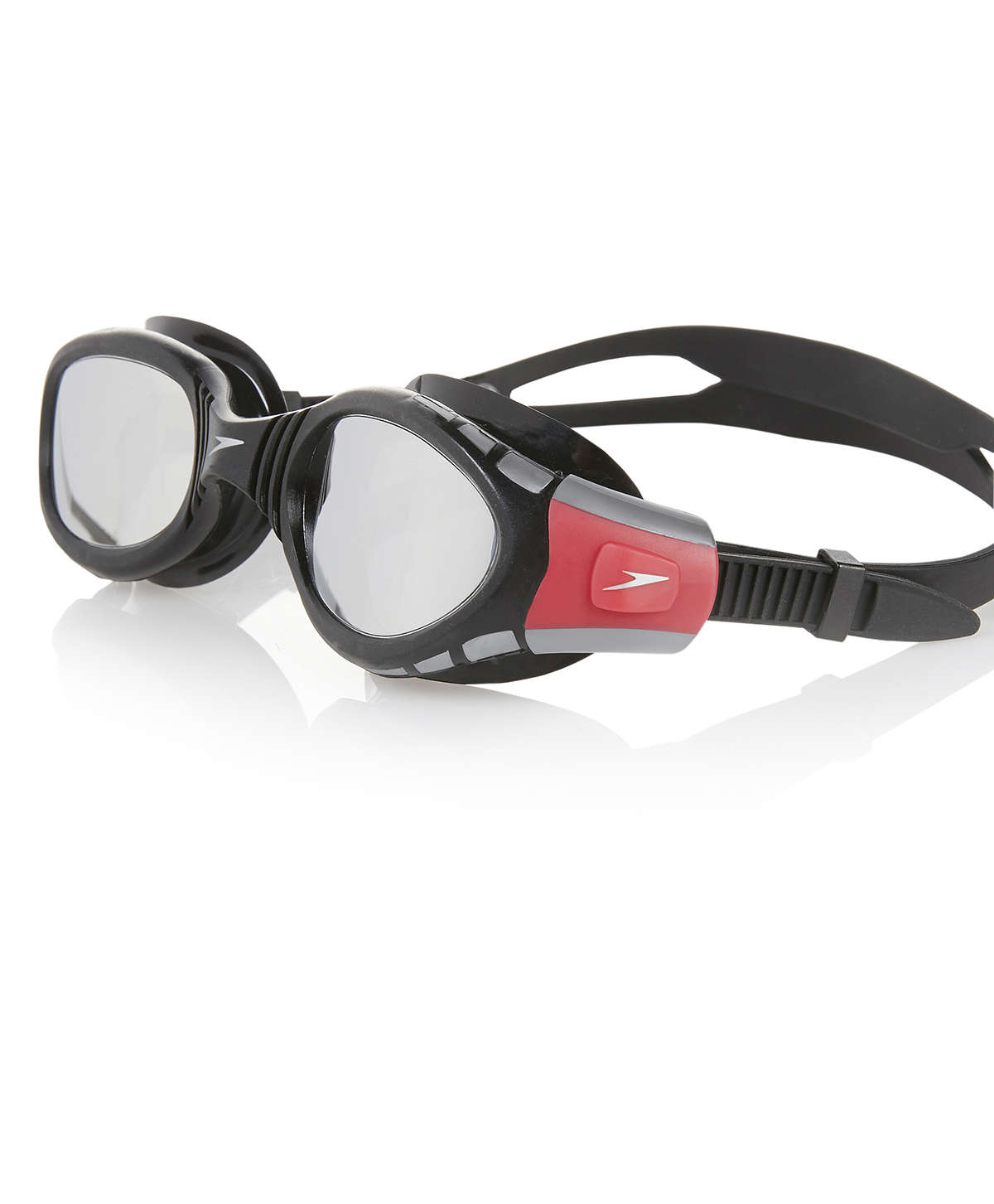 Speedo Futura Biofuse Mirror Zwembril Zwart/Rood