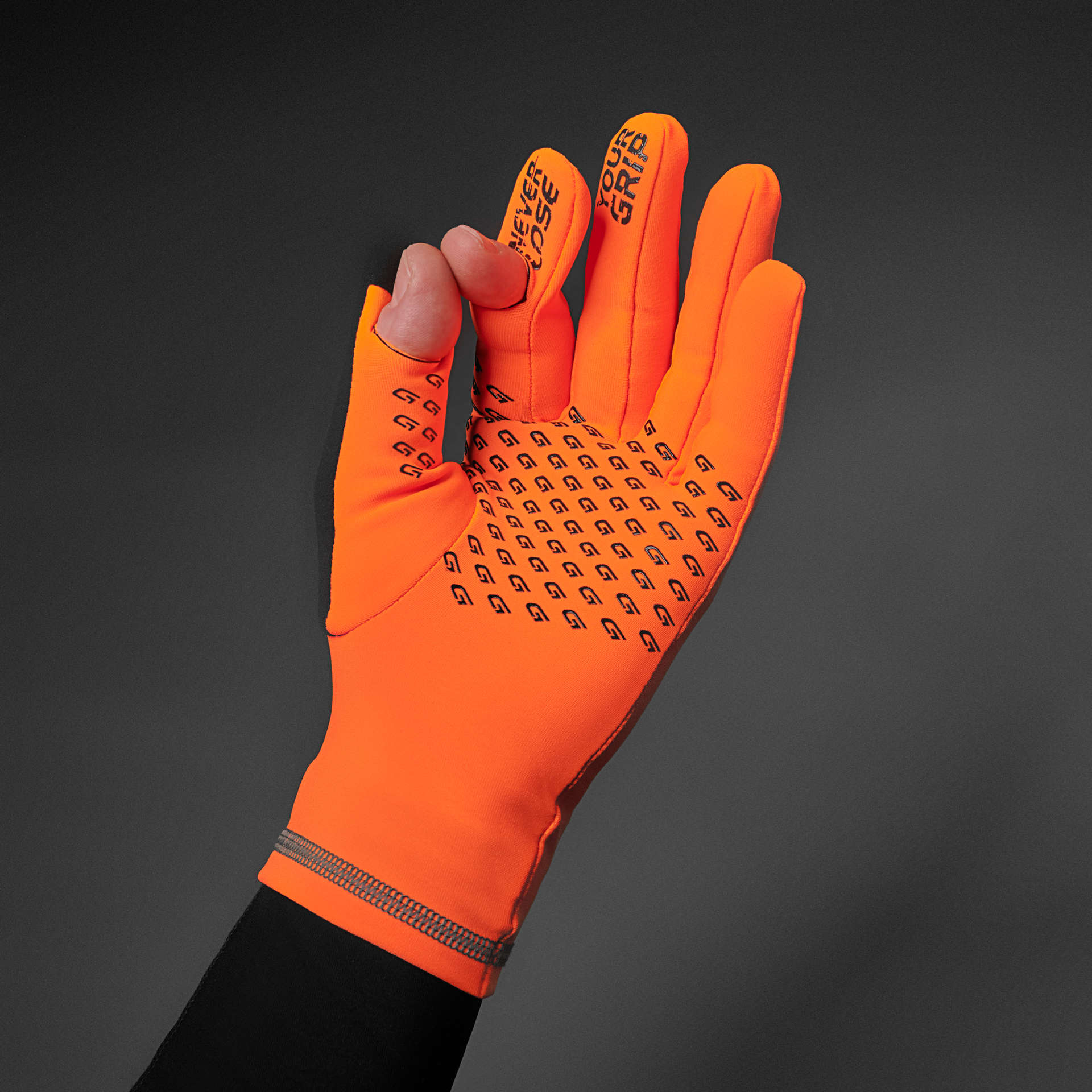 GripGrab Running Expert Handschoenen Hi-Vis Oranje