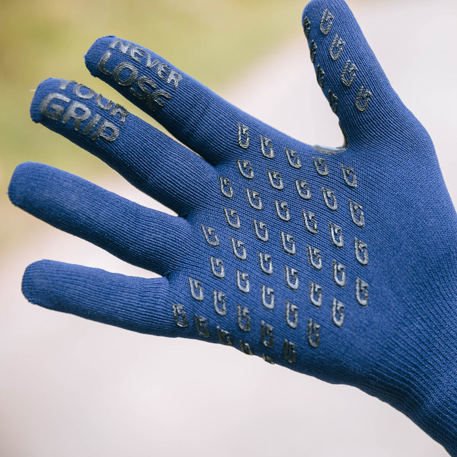 GripGrab Waterproof Knitted Thermal Fietshandschoenen Donkerblauw