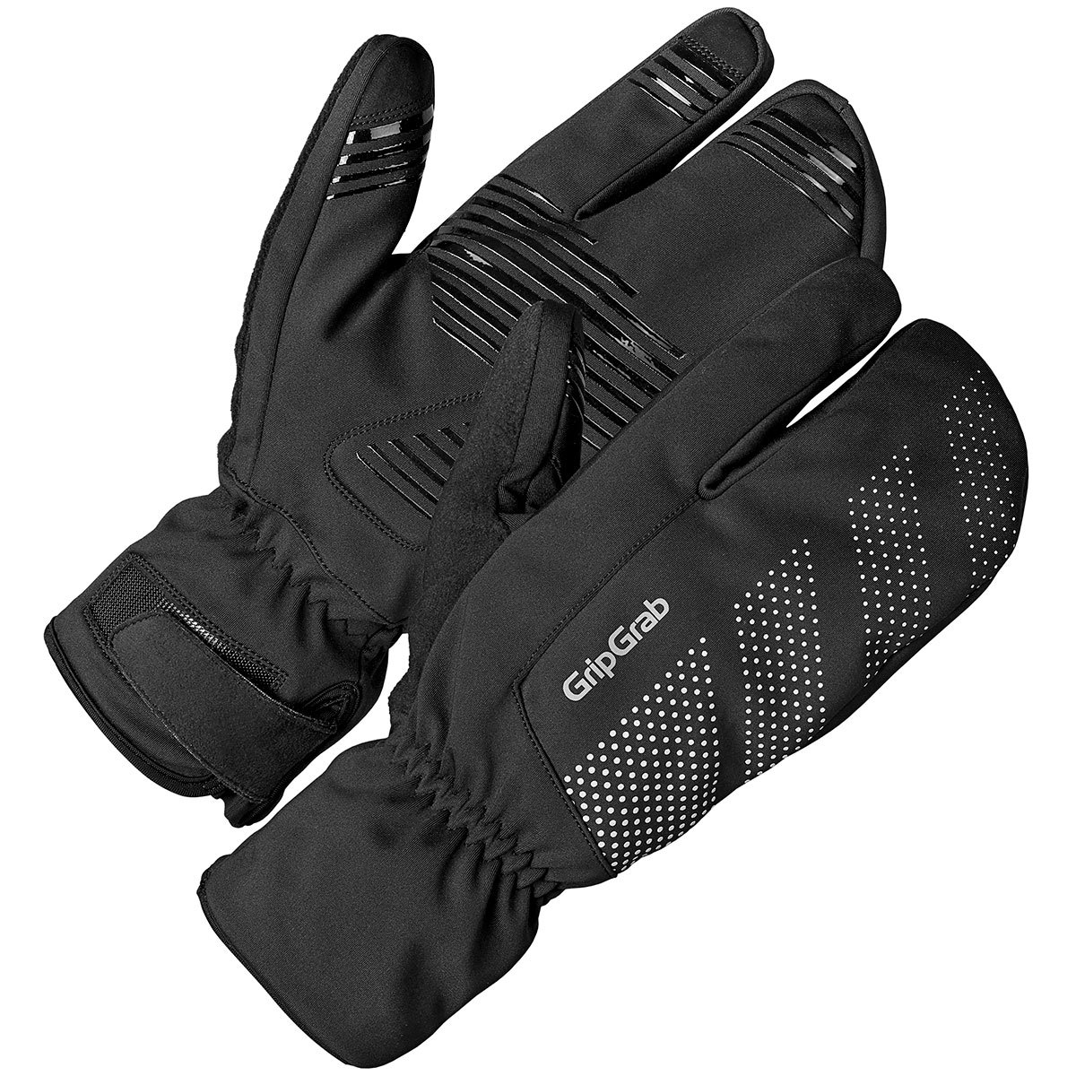 GripGrab Ride Windproof Deep Winter Lobster Fietshandschoenen Zwart