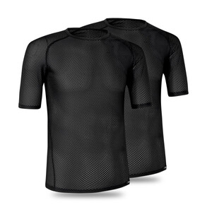 GripGrab Ultralight Mesh Ondershirt Korte Mouwen Zwart 2-pack