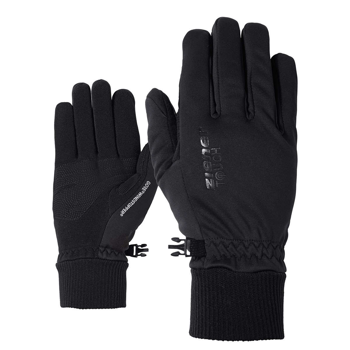 Ziener Idaho GTX INF Touch Fietshandschoenen Winter Zwart