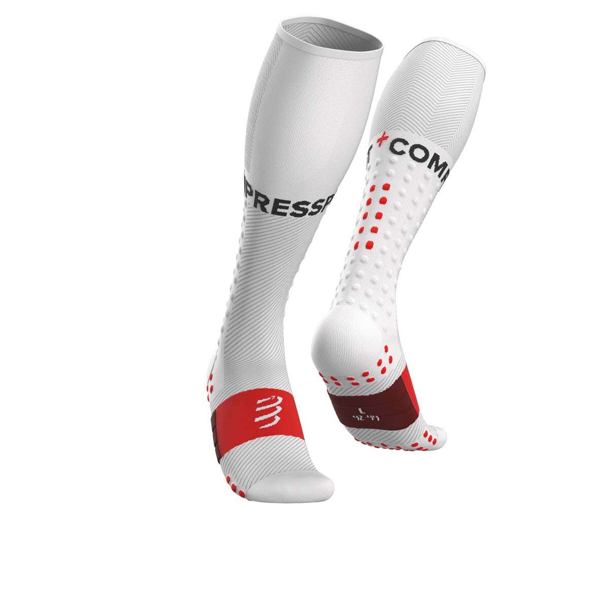 Compressport Full Socks Run Compressiekousen Wit