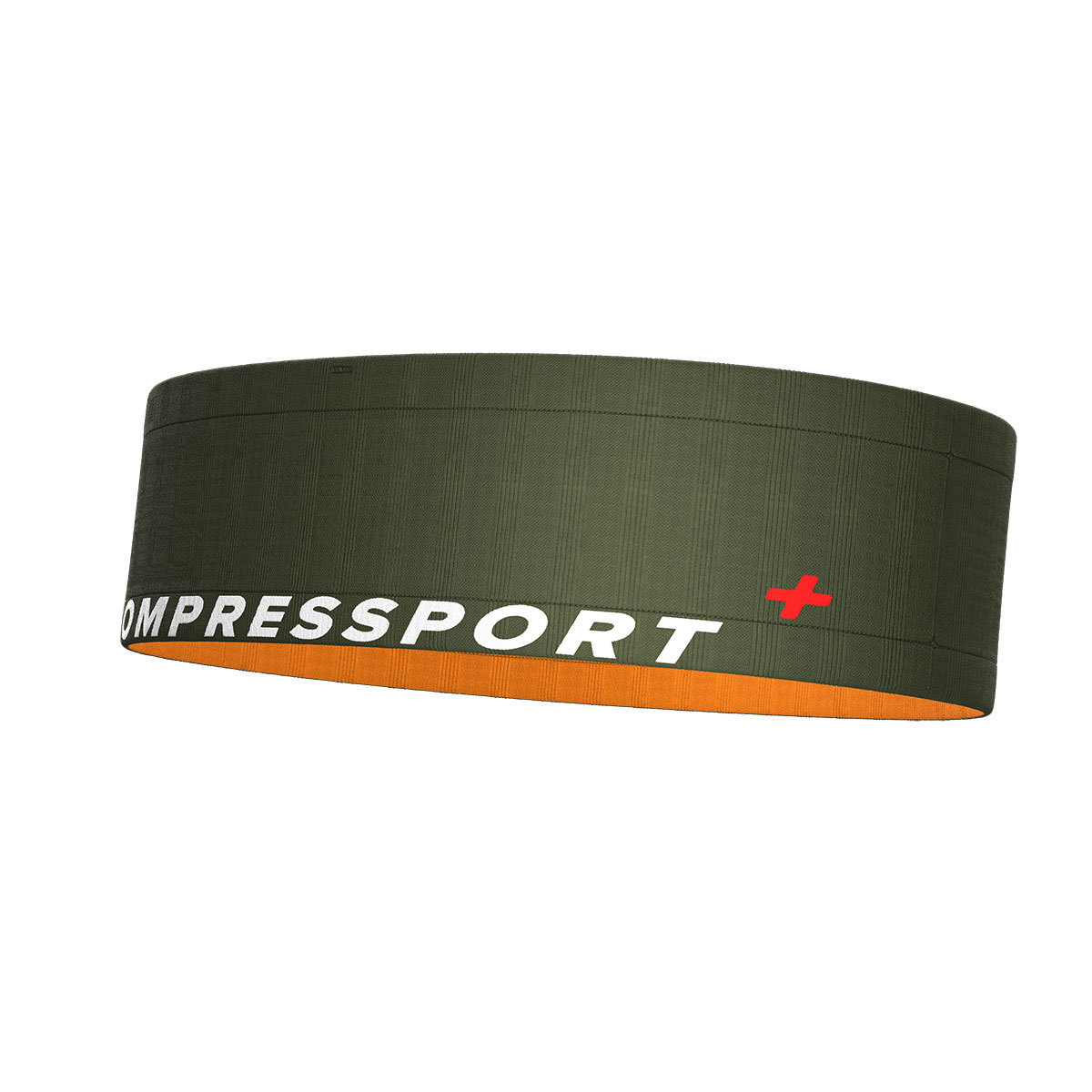Compressport Free Belt Donkergroen/Oranje