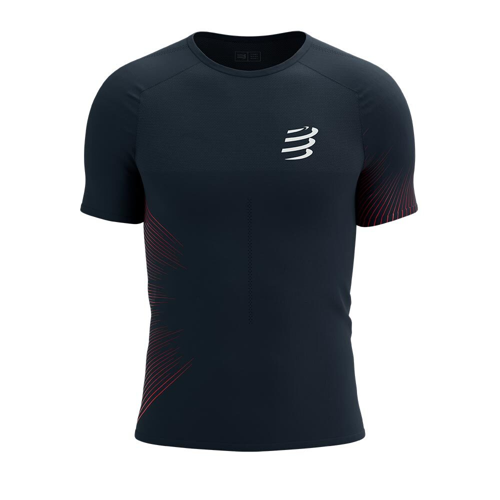 Compressport Performance Hardloopshirt Korte Mouwen Donkerblauw Heren