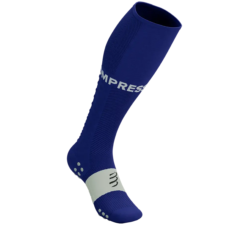 Compressport Full Socks Run Compressiekousen Paars/Grijs