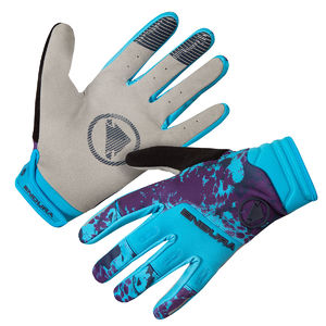 Endura SingleTrack Windproof MTB Fietshandschoenen Blauw/Donkerblauw/Grijs