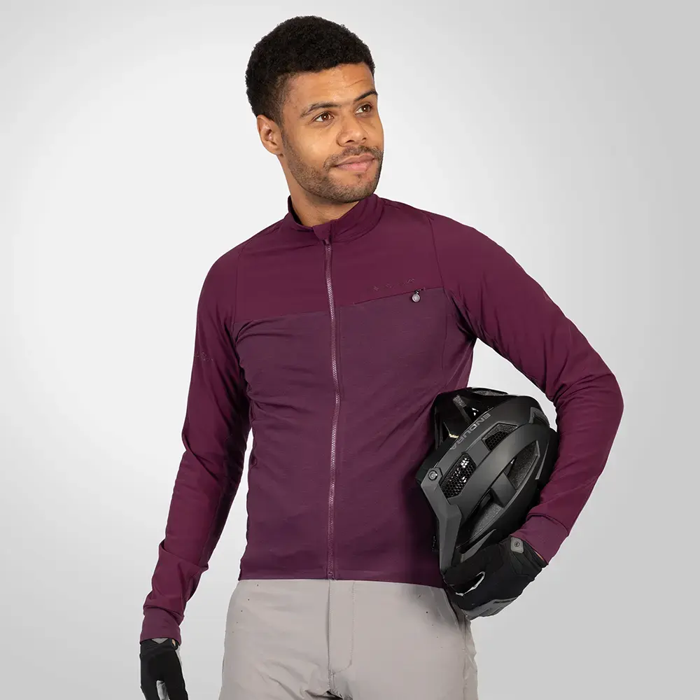 Fietsshirt met lange mouwen voor heren, ademend, comfortabel, zacht en zweetafvoerend, motorcrossshirt met lange mouwen, MX MTB, fietsshirt