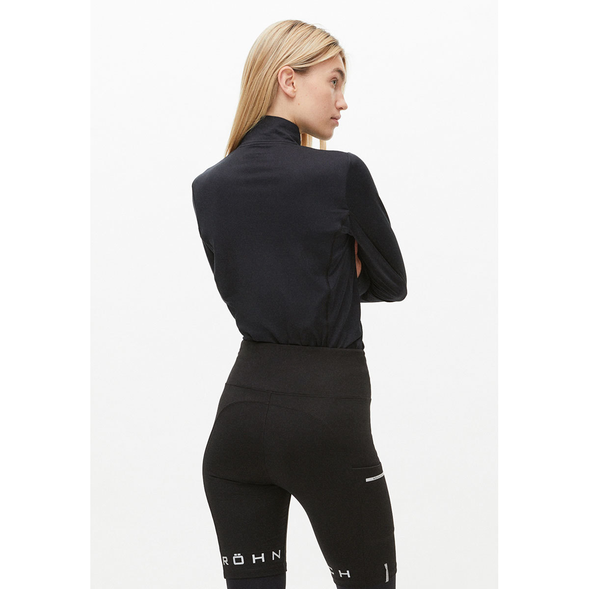 Röhnisch Light Thermo Half Zip Hardloopshirt Lange Mouwen Zwart Dames