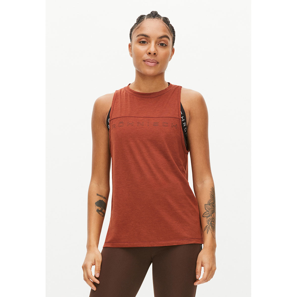 Röhnisch Saima Loose Hardloopshirt Zonder Mouwen Rood Dames