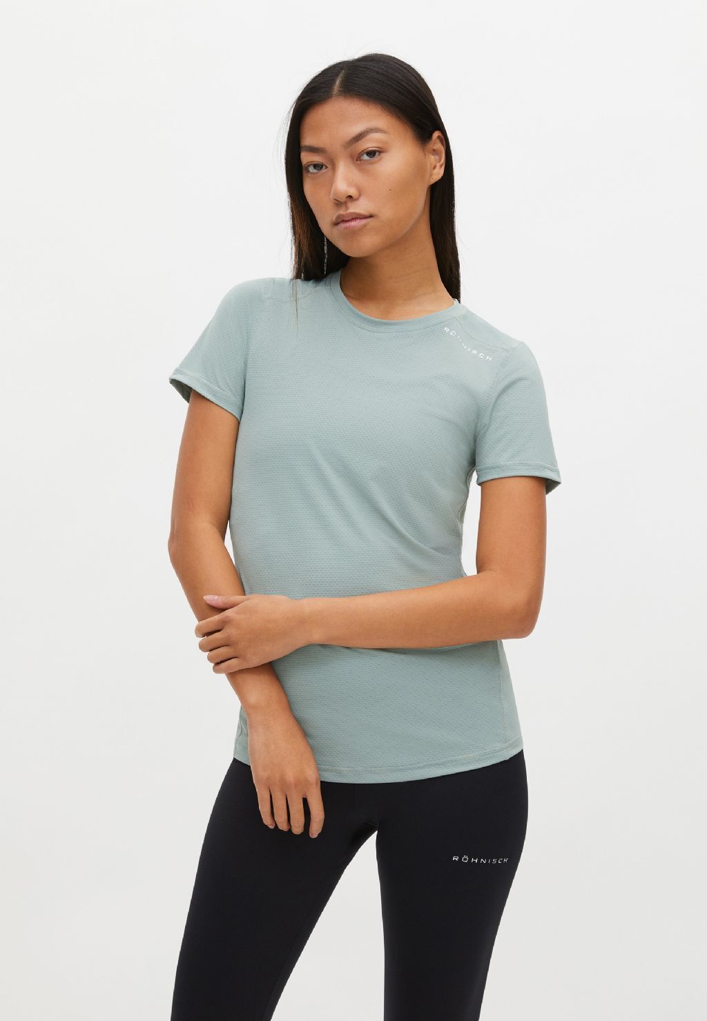 OXKNIT T-shirt dames blauw korte mouwen met vogel jacquard gebreide kleding ronde kraag top voor vrouwen, blauw, M