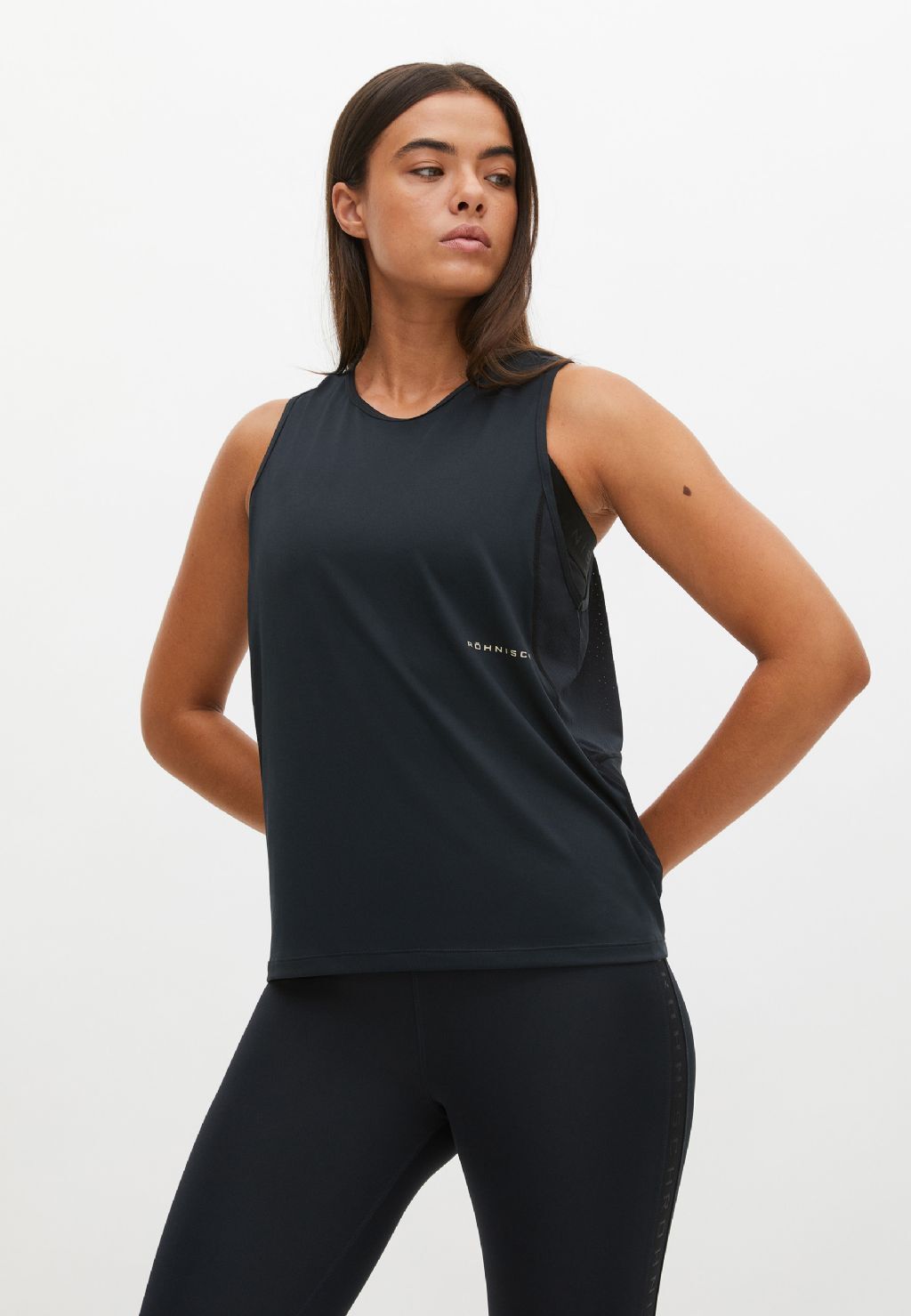 Röhnisch Streamline Hardloop Tank Top Zwart Dames