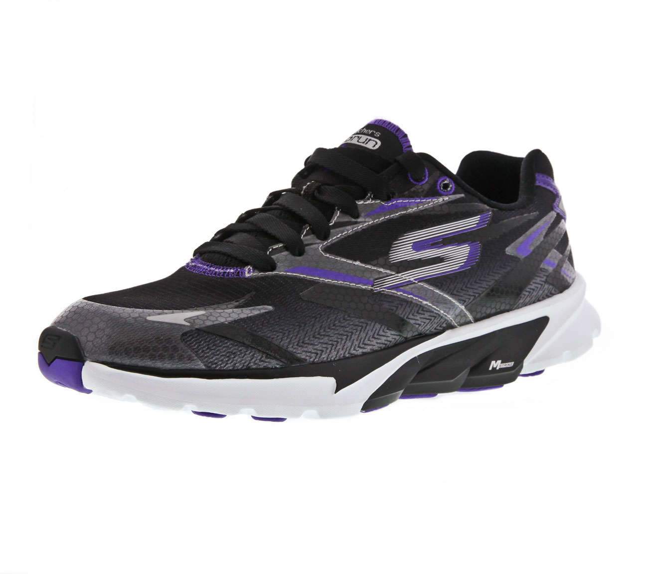Skechers GO Run 4 Hardloopschoenen Zwart/Paars Dames koop je bij  Futurumshop.nl