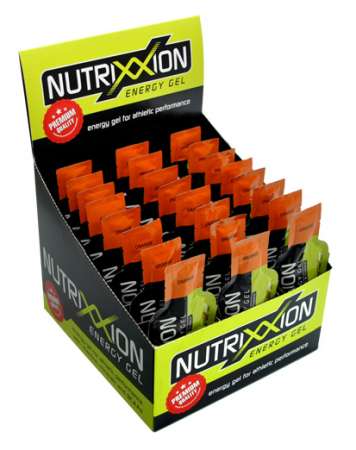 Nutrixxion Gel Box Sinaasappel met Cafeïne 24 stuks