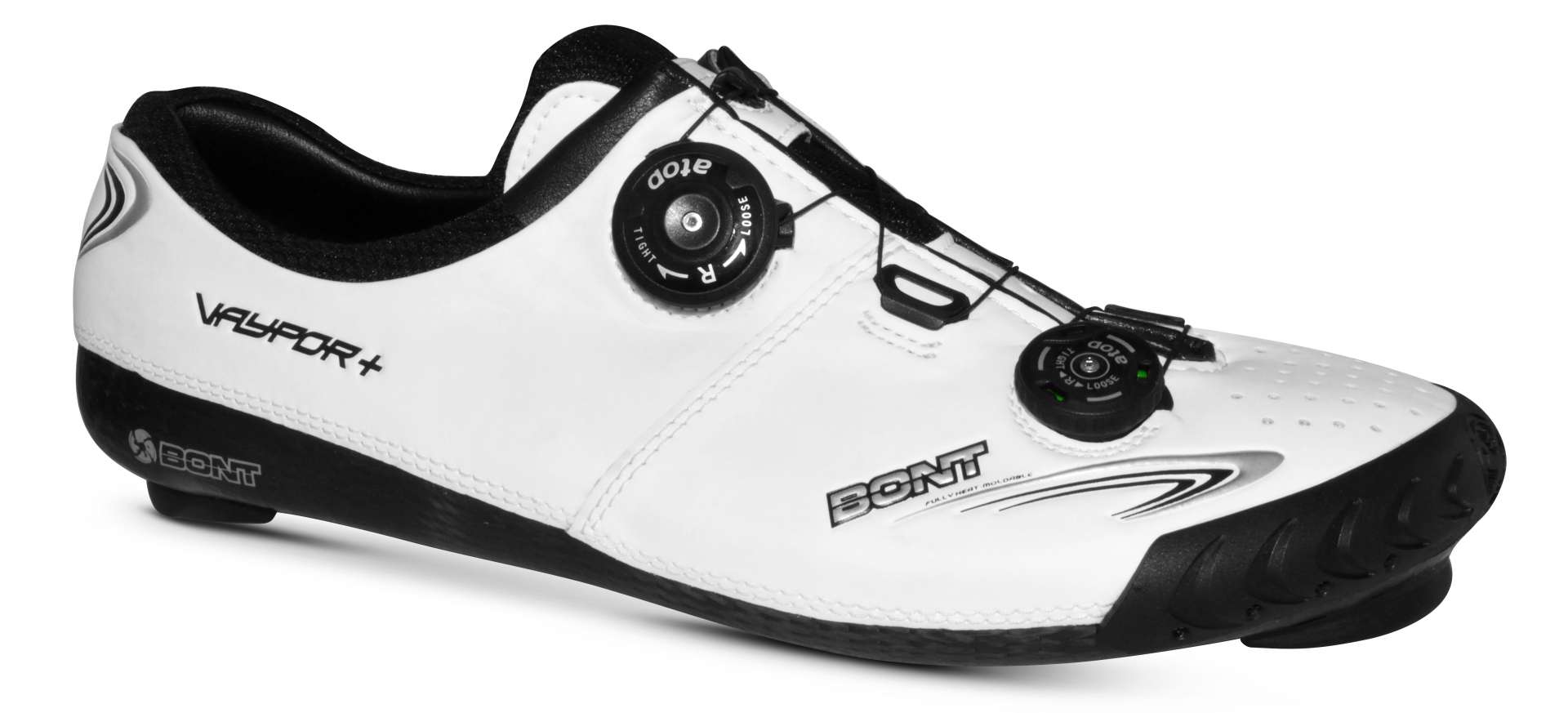 Bont Vaypor+ Fietsschoenen Wit/Zwart Heren