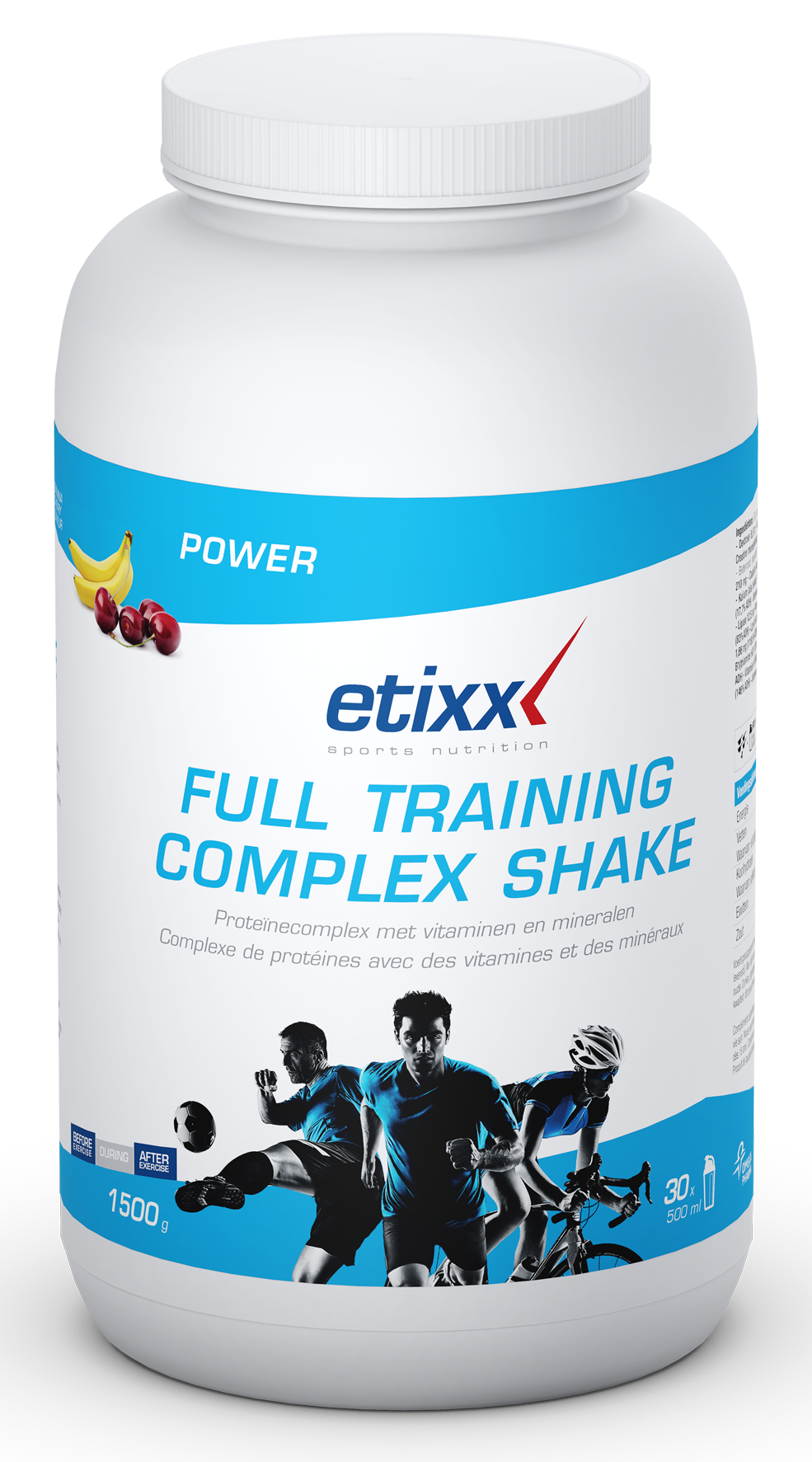Etixx Full Training Complex Shake Banaan/Kers 1500g