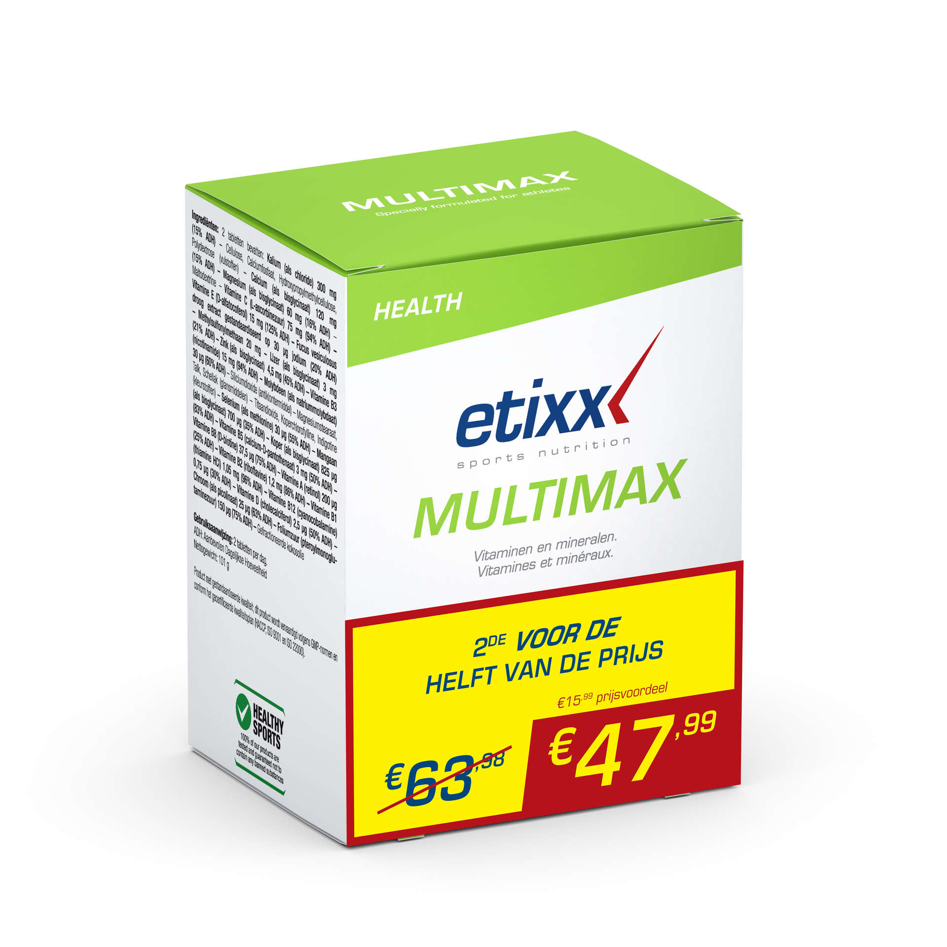 Etixx Multimax Duo 90 2x90 tabletten (2e halve prijs)