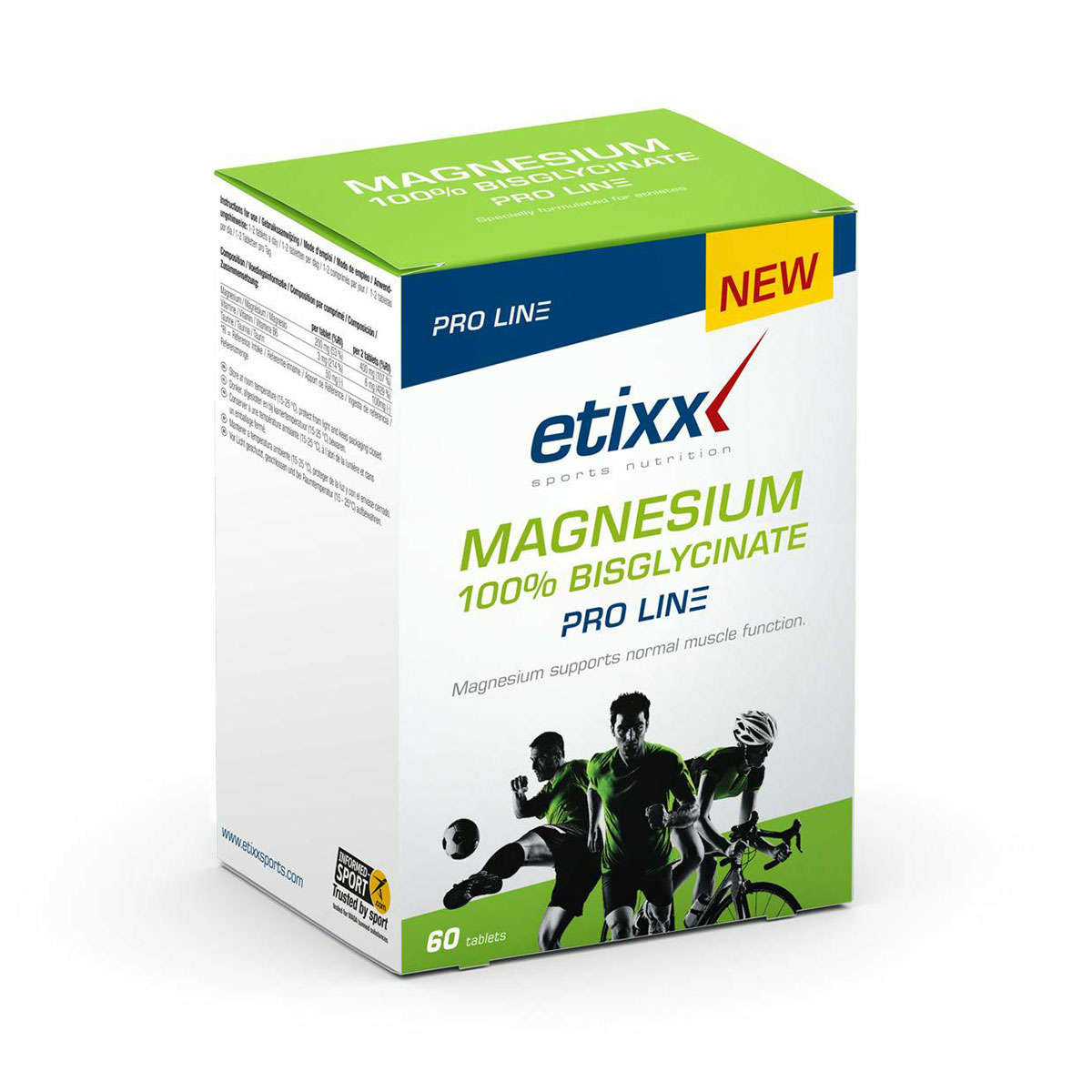 Etixx Magnesium 100% Bisglycinate Pro Line 60 stuks