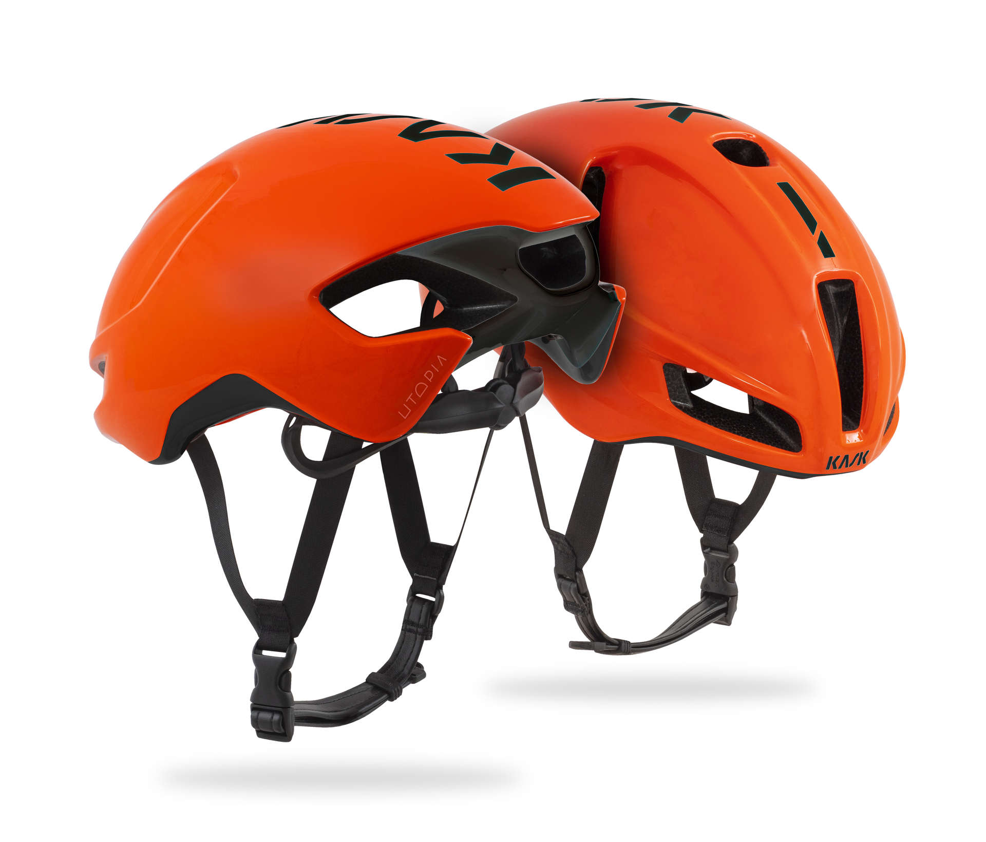 KASK Utopia Race Fietshelm Zwart/Fluo Oranje koop je bij