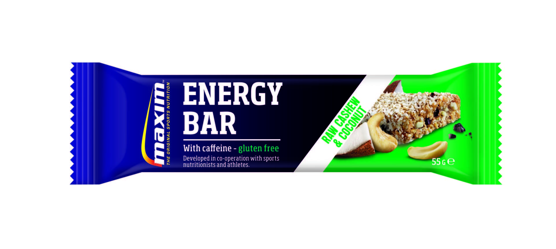 Maxim Energy Pack Sportrepen Raw Cashew & Coconut Glutenvrij 10 x 55g