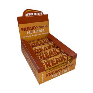 Maxim Freaky Caramel Proteinbar 20g Eiwit (12 stuks)