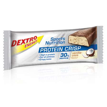 Dextro Energy Protein Crisp Vanille/Kokos Herstelrepen 24 stuks