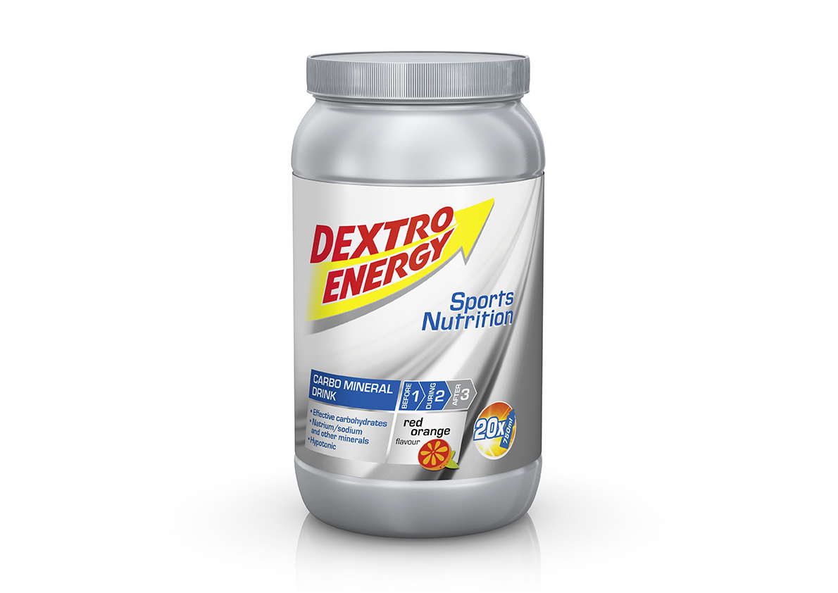 Dextro Energy Carbo Mineral Energiedrank Red Orange Pot 1120g