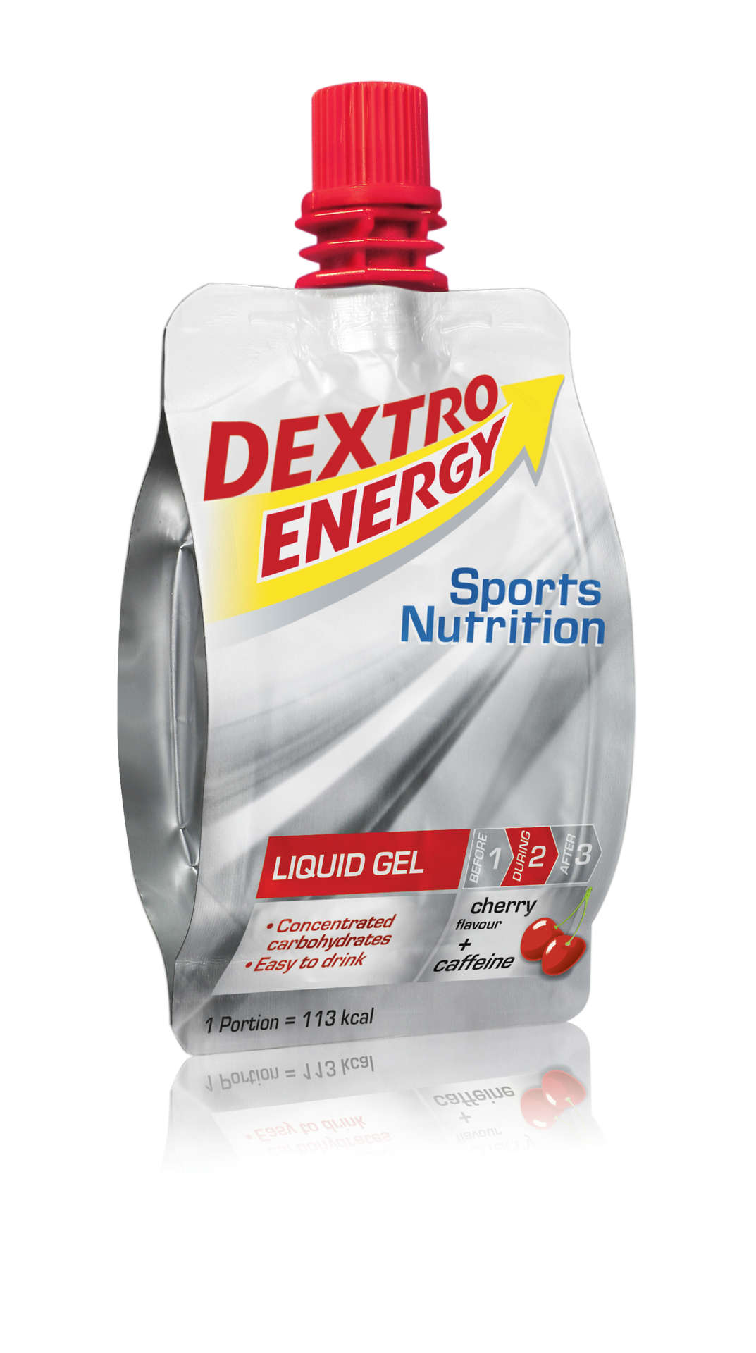 Dextro Energy Liquid Gel Cherry + Caffeine 18 stuks x 60ml