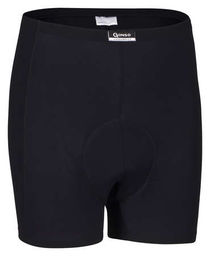 Gonso Benito, heren fietsonderbroek, past onder alle fietsshorts, leggings met tri-elastisch Dry Up zitkussen, geurremmend Silver , nauwsluitende pasvorm, zwart, maat 3XL