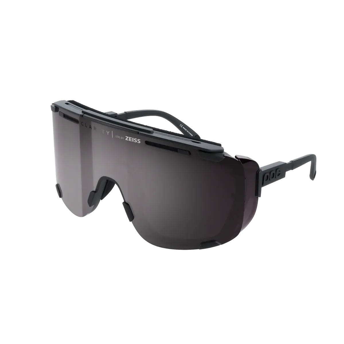 POC Devour Glacial Sport Zonnebril Zwart met Universal Lens Grijs